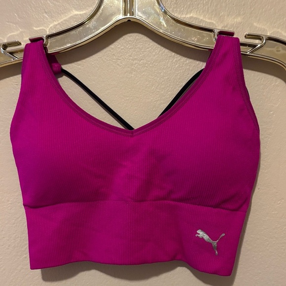 Puma Women's Vibrant Sports Bra - Picture 1 of 3